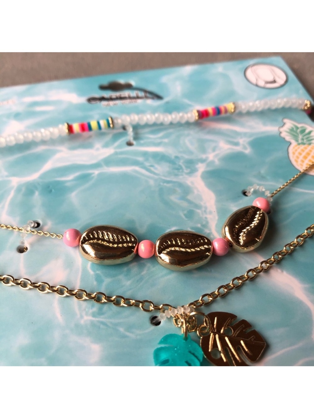 Set of 3 ~ Tropical Jewelry Necklace ~ Brand New!